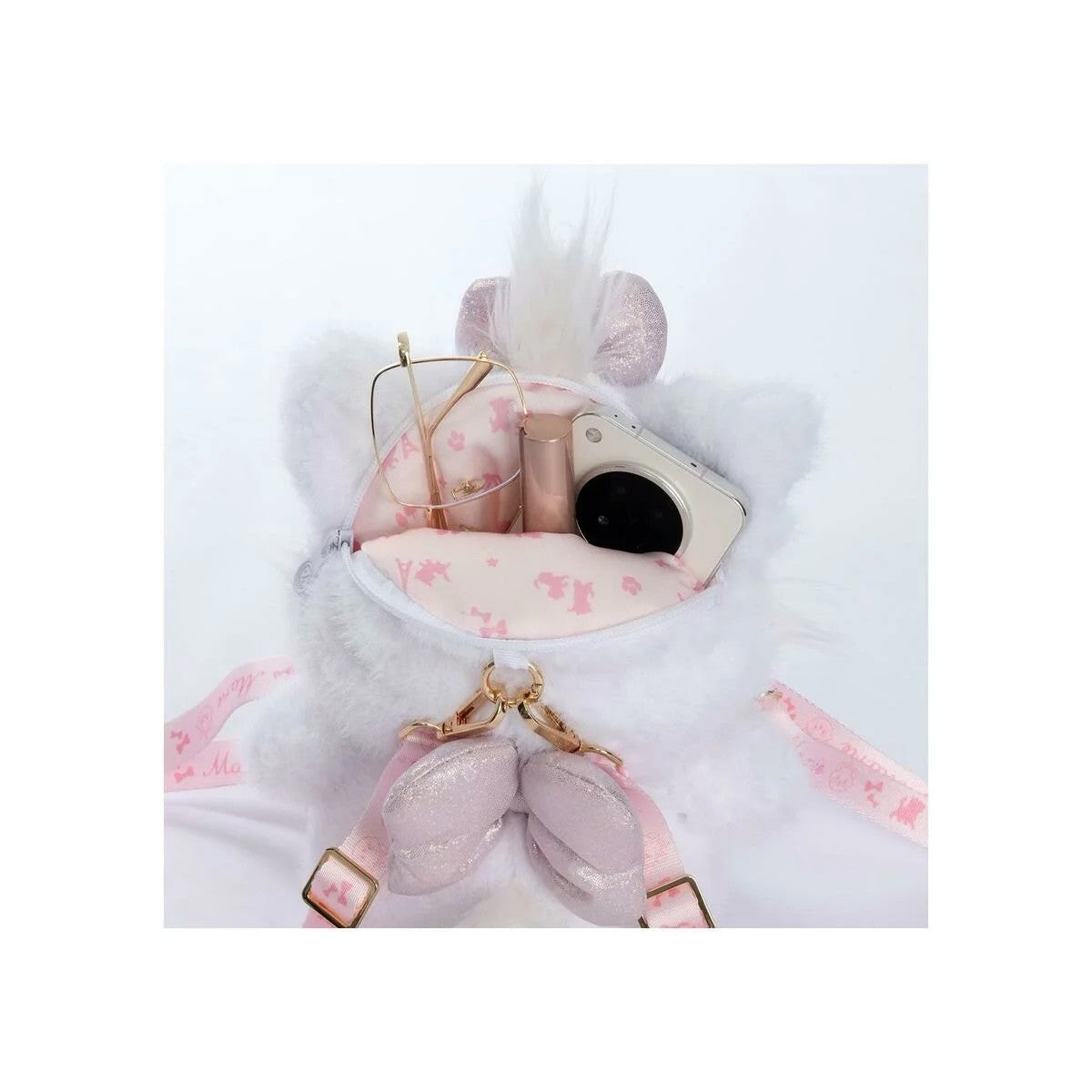 Disney Marie Plush Character Bag Made in Japan