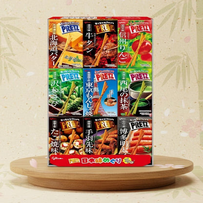 Glico PRETZ Japan Regional Flavor Assortment 9 Boxes | Japanese Limited Snack