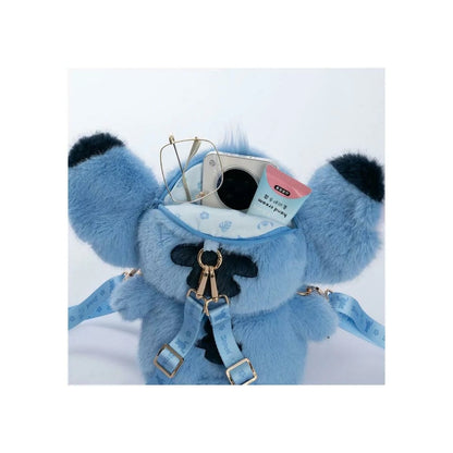 Disney Stitch Plush Character Bag  Made in Japan