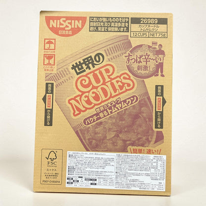 日清合味道冬蔭功味杯麵75克 × 12 日本製造