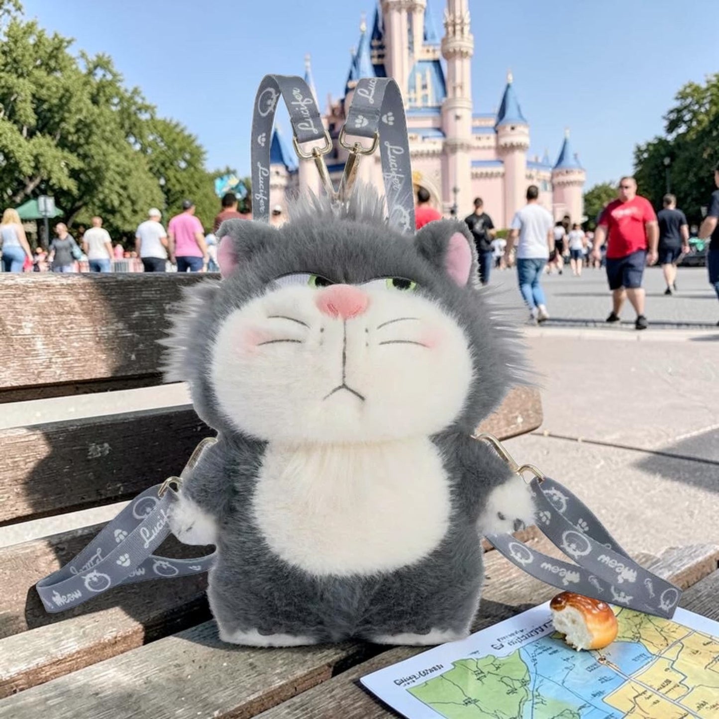 Disney Lucifer Plush Character Bag Made in Japan