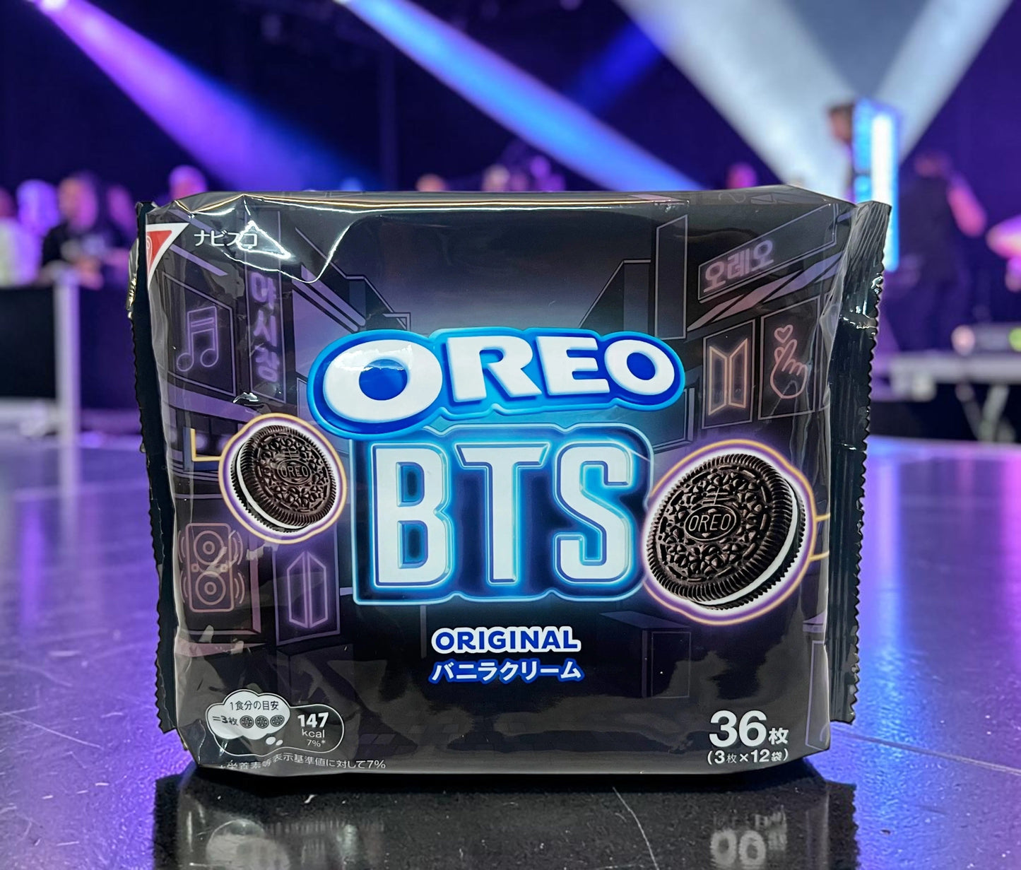 OREO BTS Limited Edition Vanilla Cream Cookies 36 Packs | Japan