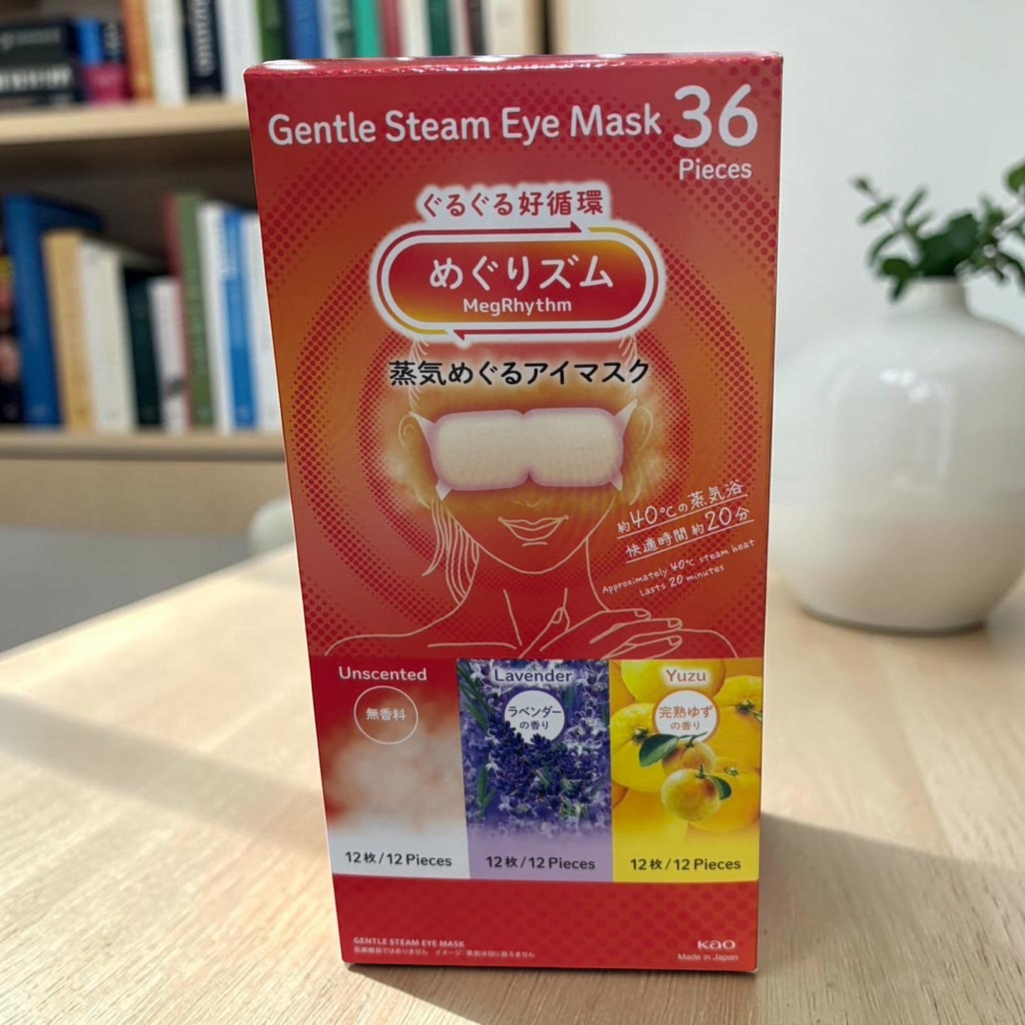 MegRhythm 蒸氣溫熱眼罩（綜合香型）36片裝